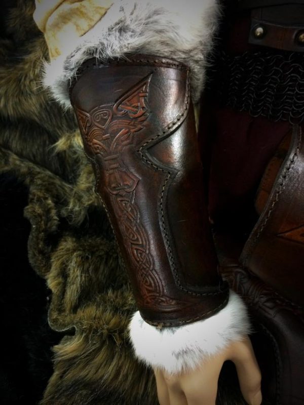 Vendel Wolf LARP Vambrace