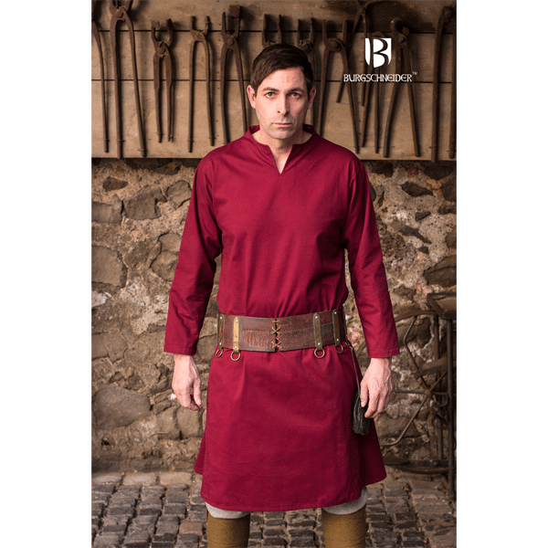 Medieval Tunic Ekwin Red 4