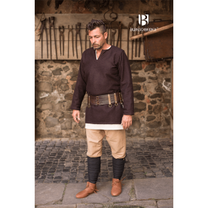 Medieval Wool Tunic Lodin Brown 1 Medieval Wool Tunic Lodin Brown 1