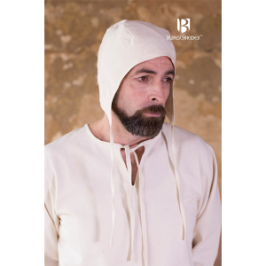 Medieval Coif Bertram Natural 1