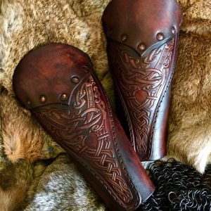 The Asmund Deluxe SCA Leather Vambraces