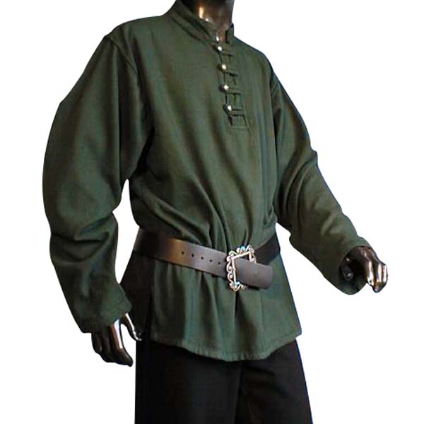 Buttoned Pirate Shirt Green