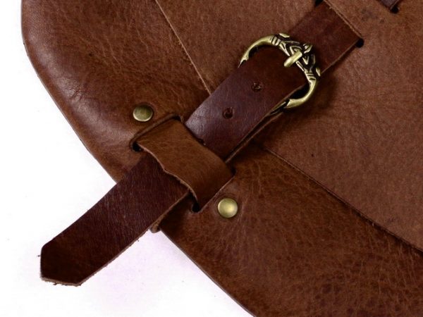 Early Medieval Bag Brown Detail