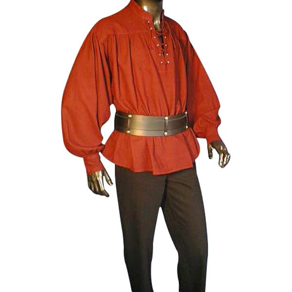 Laced Pirate Shirt Red