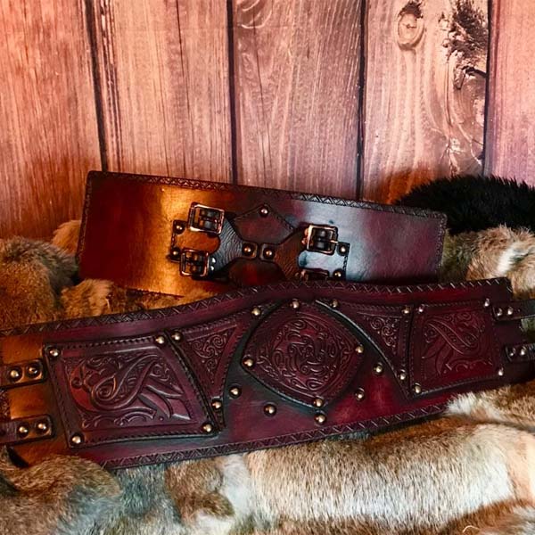 Clan Chief Belt Ox Blood Front