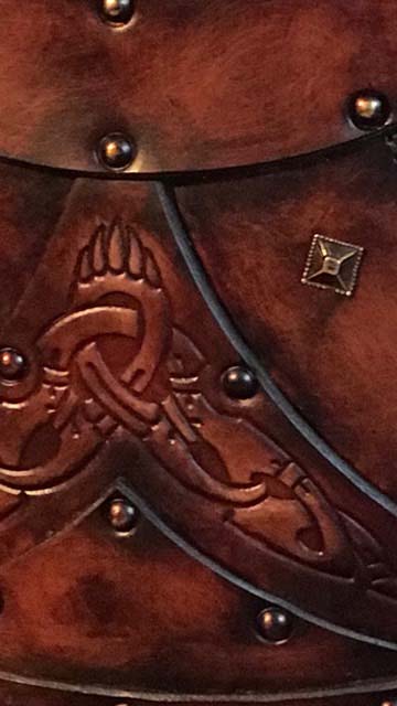 Bjorn Leather Body Armour Detail 1