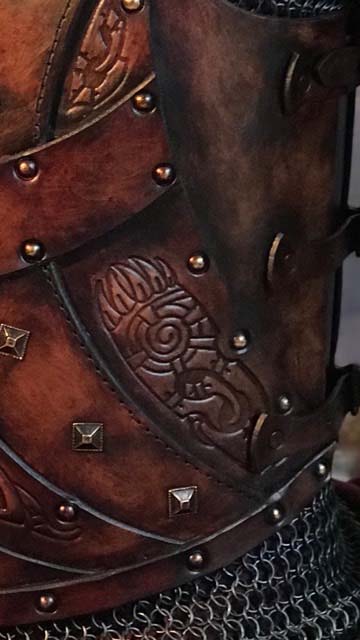 Bjorn Leather Body Armour Detail 3