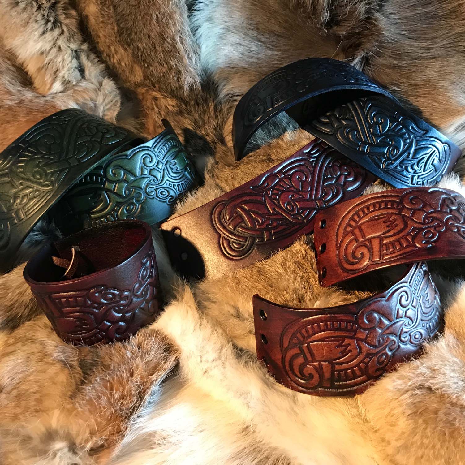 Viking Leather Cuffs 1