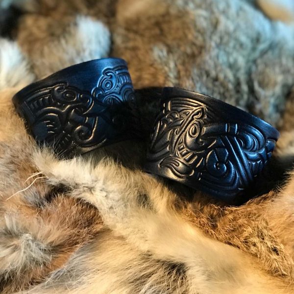 Viking Leather Cuffs - For LARP or Cosplay - Image 2