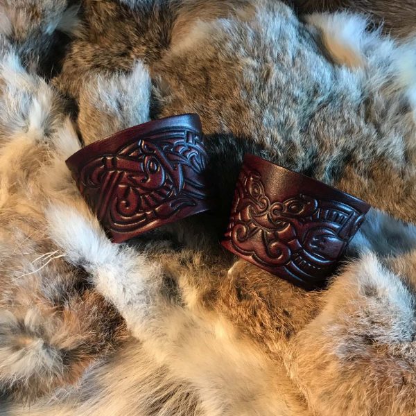 Viking Leather Cuffs - For LARP or Cosplay - Image 3