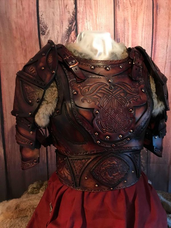 Clan Chief SCA Leather Armour Full Set - Image 5
