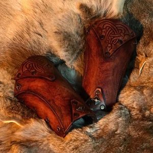 Bjorn LARP Leather Vambraces