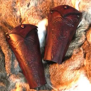 Clan Chief SCA Deluxe Leather Vambraces