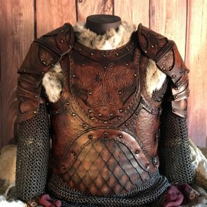 The Odinson Leather Body and Shoulders Larp Leather Armour