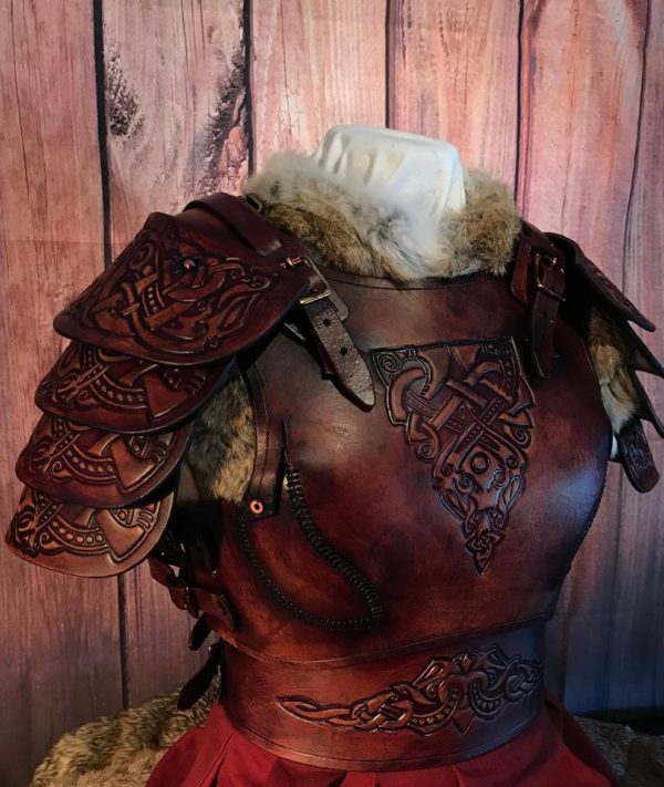 Shieldmaiden Larp Leather Armour - Image 3