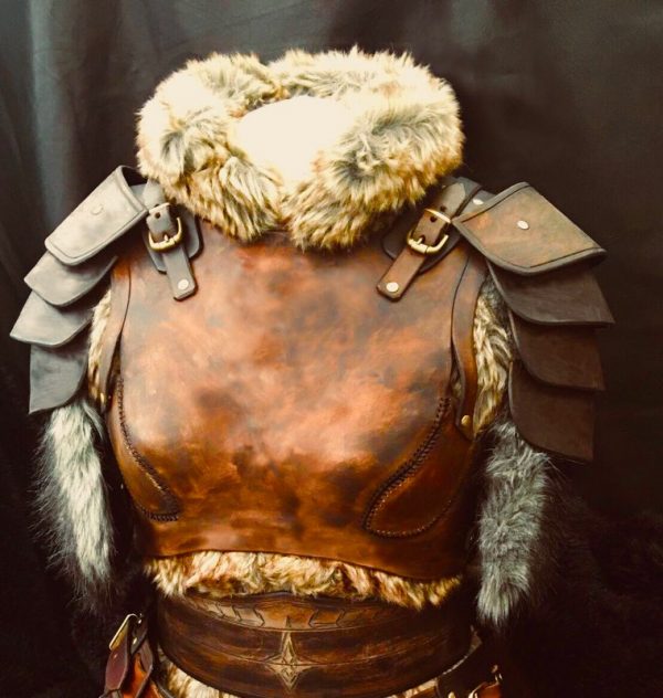 Shieldmaiden Larp Leather Armour - Image 4