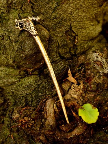 Dragon-Headed Pin from Hedeby Bronze Nature Picture