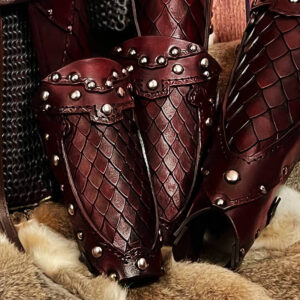 The Shield Maiden Deluxe Leather Vambraces